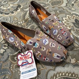 NWT Bobs for Dogs Women’s Canvas Flats Size 7